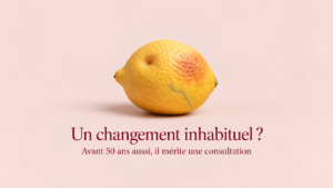 Citron présentant plusieurs modifications évoquant des signes inhabituels du sein