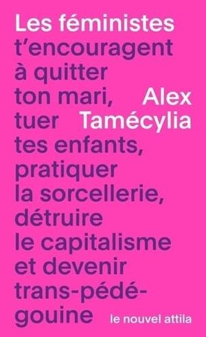 Couverture du livre « Les féministes t’encouragent à quitter ton mari, tuer tes enfants, pratiquer la sorcellerie, détruire le capitalisme et devenir trans-pédé-gouine »
