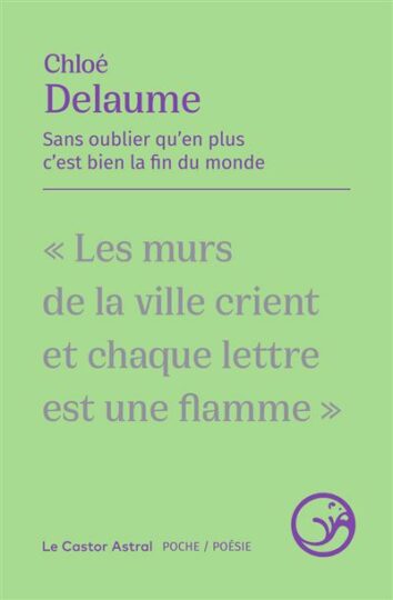 Couverture du livre « Sans oublier qu&rsquo;en plus c&rsquo;est bien la fin du monde »